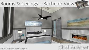 Creating Rooms and Defining the Ceilings for the Bachelor View Project
