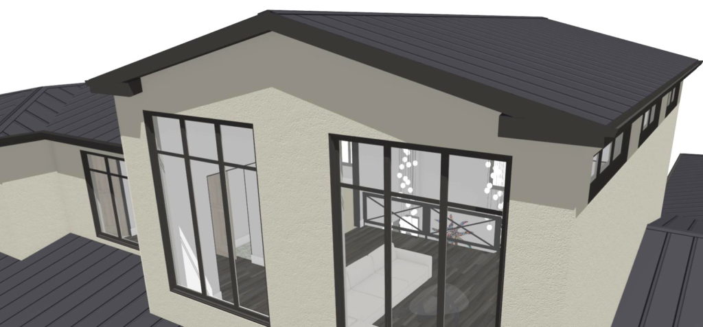 House top designed in Chief Architect from the Austin sample plan.