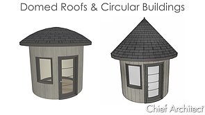 Creating a Domed Roof for a Round or Circular Building