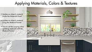 Applying Materials, Colors, and Textures