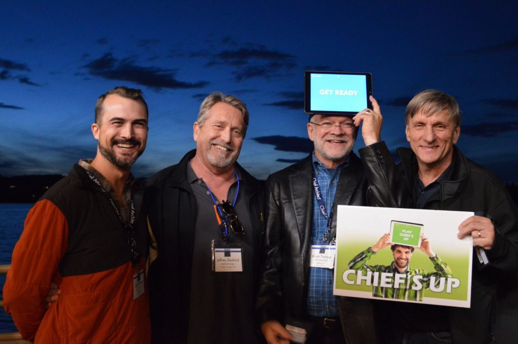 Winning team from Chiefs Up smiling for picture