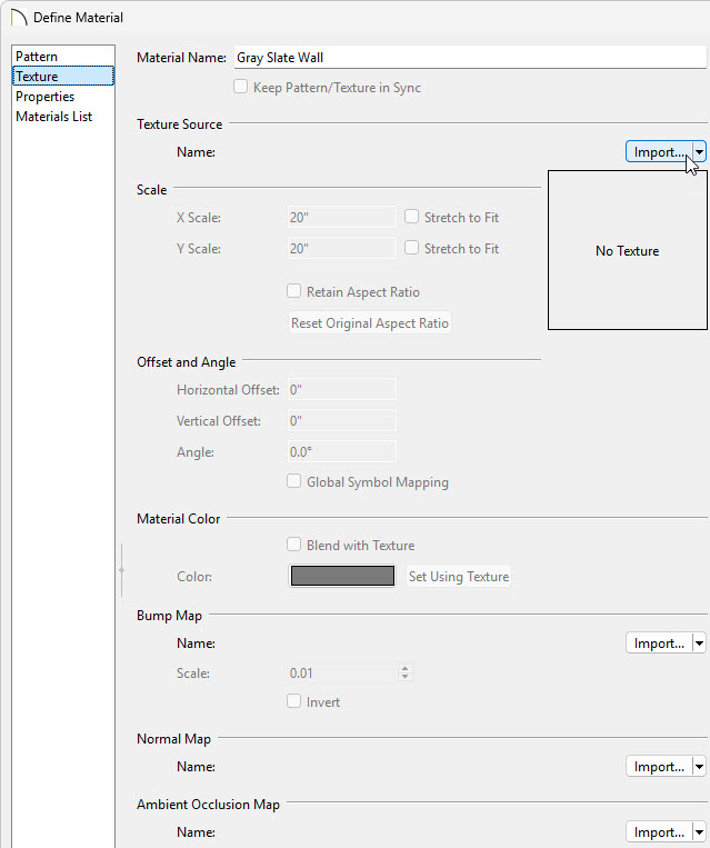On the Texture panel you can change how the material will appear in Standard based views.