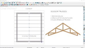 Framing with Scissor Trusses