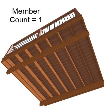 Joist member count set to 1.