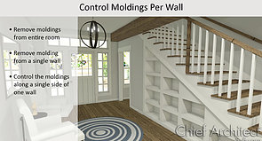 Controlling Room and Wall Moldings