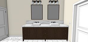 Designing a Vanity with Two Sinks