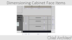 Dimensioning Cabinet Face Items and Openings