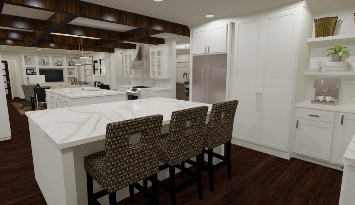 With a centralized atrium, this ranch home offers nearly 4000 square feet of main floor living.