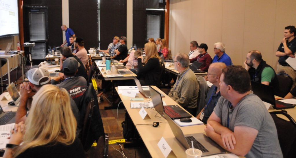 Chief Architect training class at the 2019 Chief Academy.