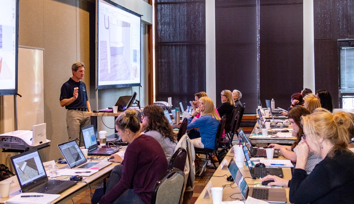 Scott Harris teaching a Kitchen and Bath design training course at the 2018 Chief Architect Training Academy.