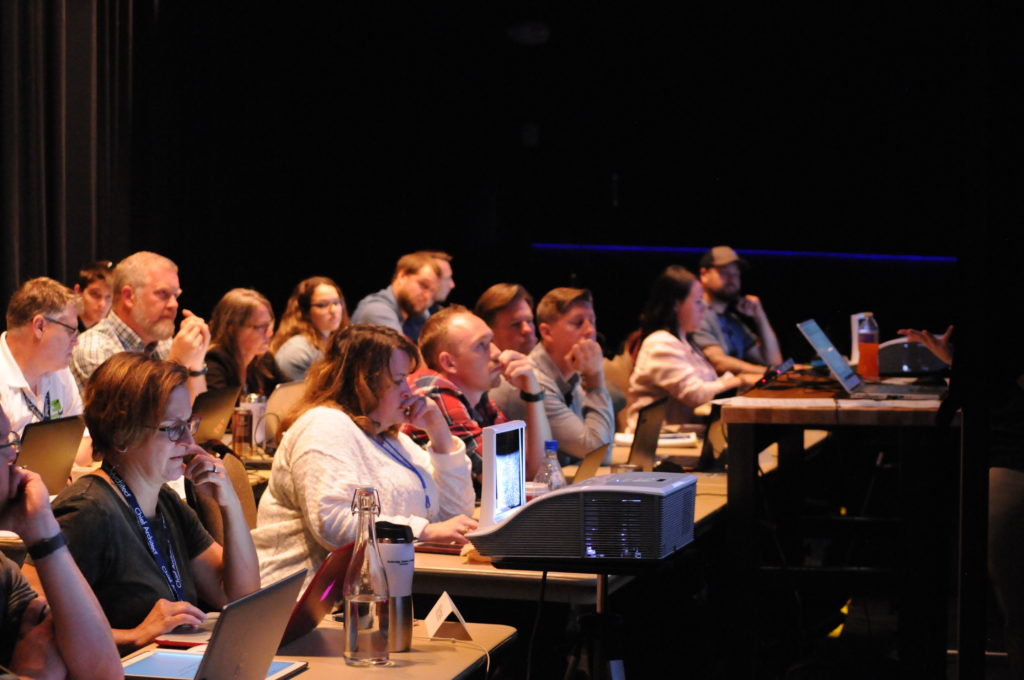 Chief Architect Users in a classroom during training.