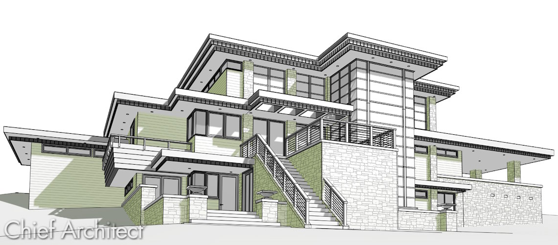 A Modern House Designed in Chief Architect