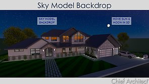 Using a Sky Model for a Backdrop in Camera Views