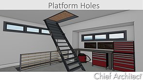 Cutting a Hole in a Floor Platform