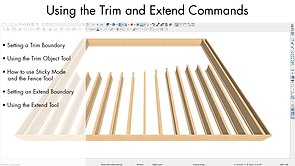 Using the Trim and Extend Commands