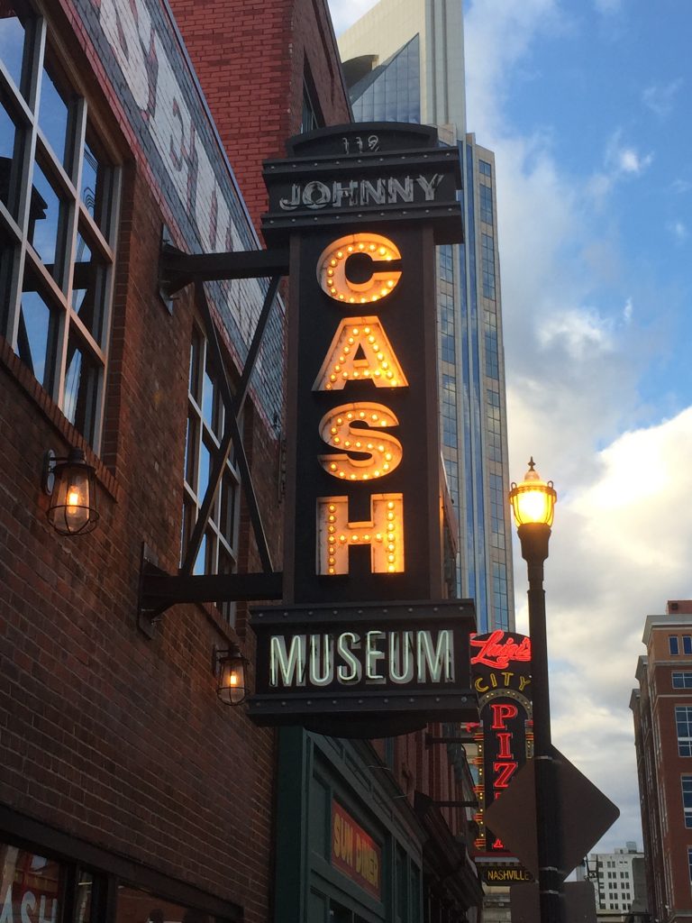 Johny Cash Museum in downtown Nashville