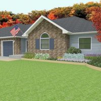 American Ranch Exterior Home Design