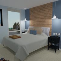 Hillside bedroom