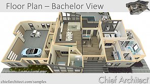 Floor Plan for the Bachelor View Project 