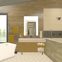 Stone Creek Primary Bath 360° panorama