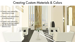 Creating Custom Materials and Colors