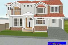 Barcelona- style home design.