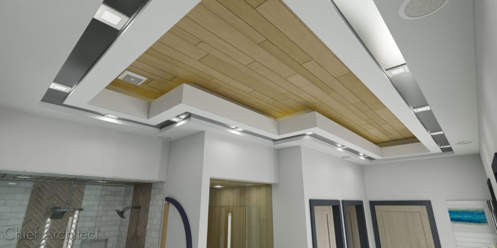 A tray ceiling made in Chief Arhcitect