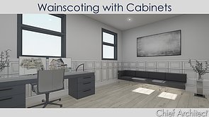 Create Wainscoting Using Cabinets