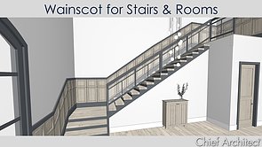 Creating Wainscotting Using Railings