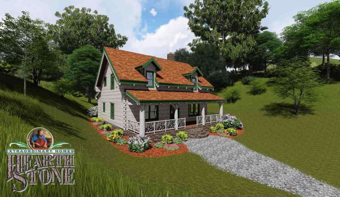 This cabin is a stacked 6x12 log on log featuring two bedrooms, a large centered fireplace in the great room, an upstairs open loft, heavy timber beams, and heavy timber rafters. Finished with hand hewing, this rustic cabin will nestle in nicely in the Great Smoky Mountains, and look as if it has been there for over a century. Adorned with rounded cedar tree posts on the porches, this home will have wonderful mountain views from those porches, and be a relaxing place to sit and watch the sunset. This home is replacing one destroyed in the Cobbly Nob area, just outside of Gatlinburg, TN burned by the wildfire's that ravaged the town late in 2016, transforming the landscape forever. The production and manufacture of this home has already begun as the rebuilding continues for one more of these home owners. Logs where modeled in Cadwork. Chief Architect X9 was used to complete the plans, add textures, and finish the model. Lumion 7 was used for the final rendering.