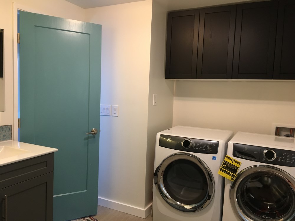 Remodeled laundry/bathroom.