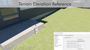 Creating a Terrain Elevation Reference Point