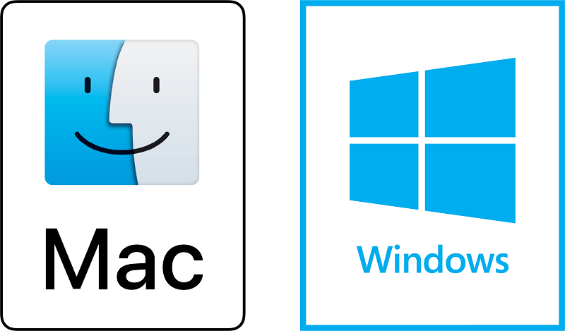 Mac and Windows logos