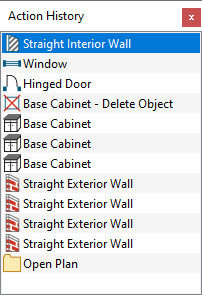 Creating new actions after undoing prior actions