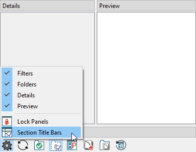 Clicking on the Project Browser Panel Options icon