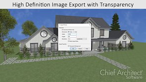 High Definition Image Export with Transparency