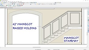 Design Wainscoting for Walls and Stairways