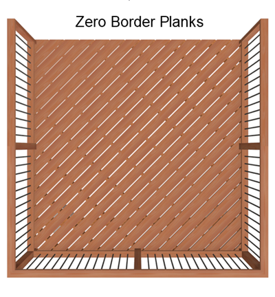 No deck border planks.