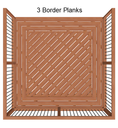 3 deck border planks.
