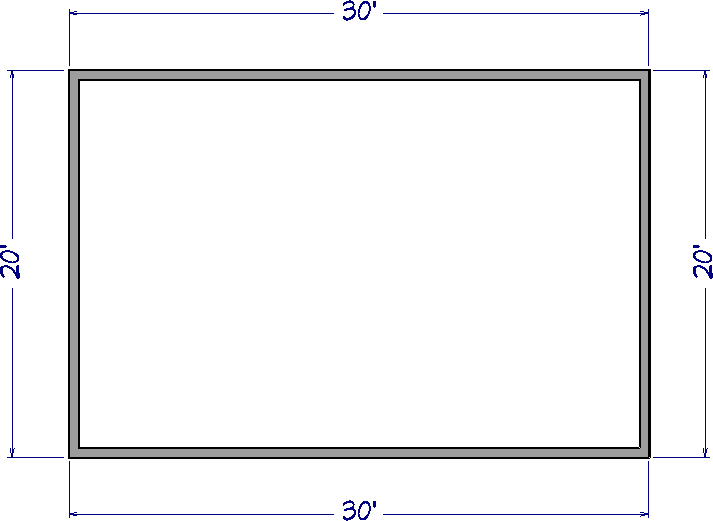 20' x 30' floor plan