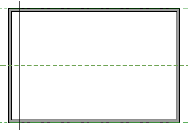 Truss drawn acrossed a roof