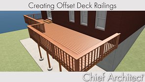 Offsetting Deck Railings