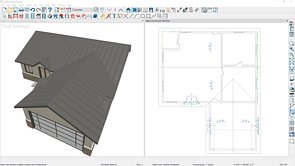 Using the Gable-Roof Line Tool