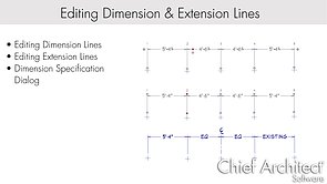 Editing Dimensions and Extension Lines