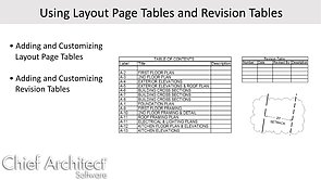 Using Layout Tables and Revision Tables