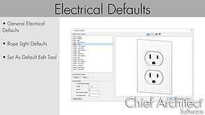 Electrical Object Defaults