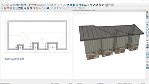 Setting the Minimum Size for Roof Alcoves